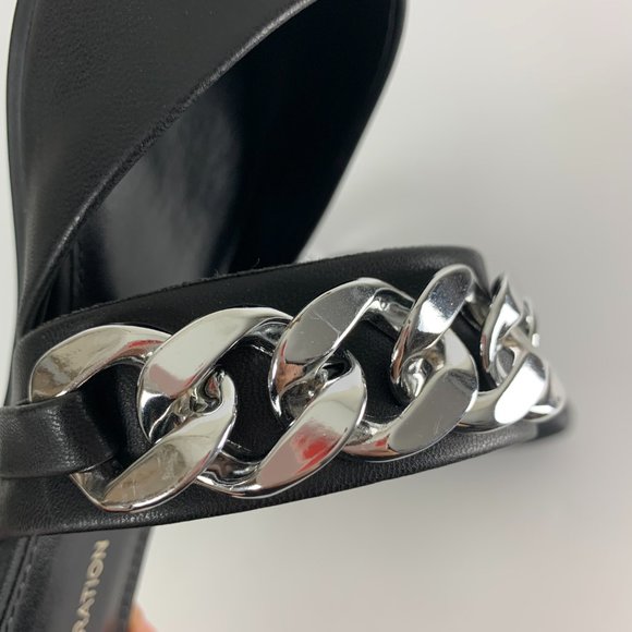 BCBGeneration Womens Black Leather Pointed Toe Slip On Mules Size 7.5 - Picture 3 of 10